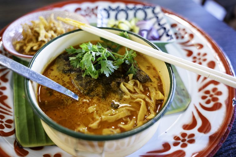 Khao soi in Northern Thailand