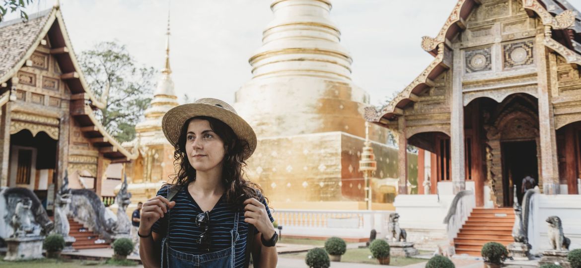 Wat Phra Singh Temple in Chang Mai, Thailand