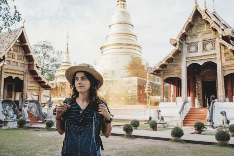 Wat Phra Singh Temple in Chang Mai, Thailand